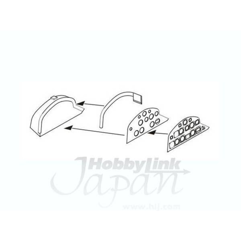 1/48 Camberra PR Mk.9 Instrument Panel (for Airfix)/Classic Airframes)