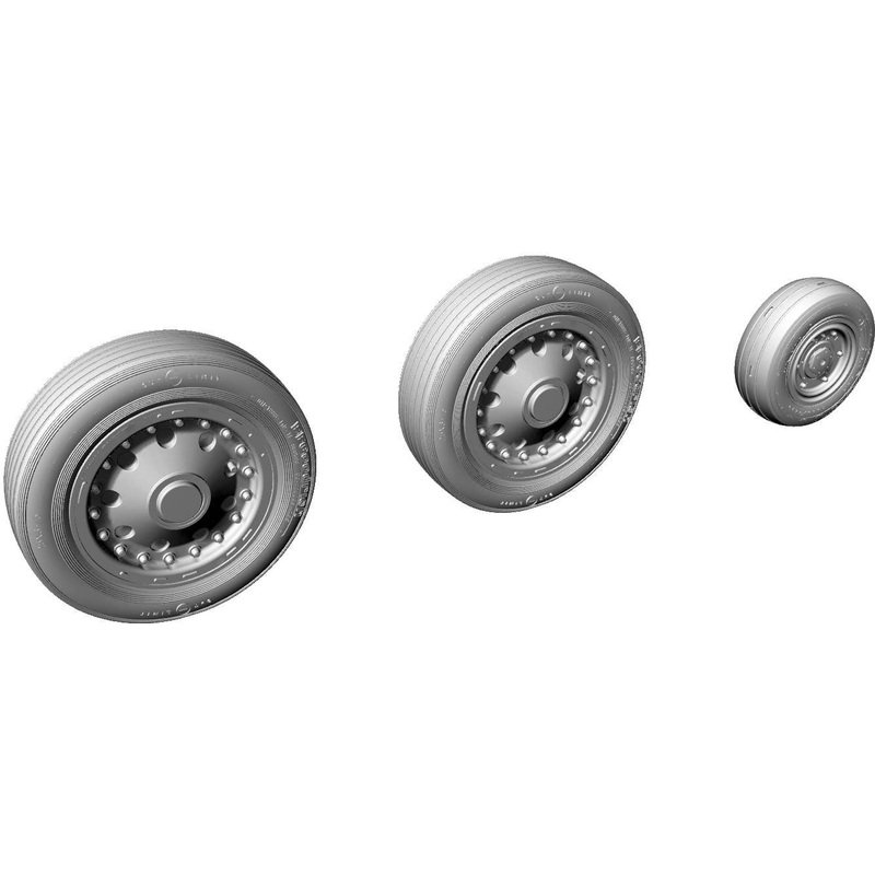 1/48 F-104C Wheels (for Kinetic)