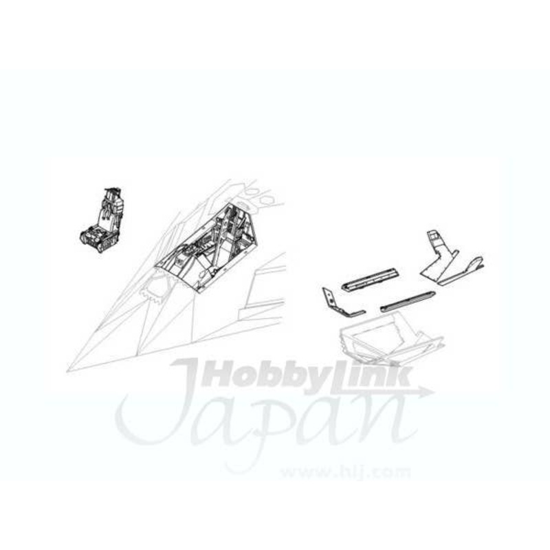 1/48 F-117A Nighthawk Interior Set for Tamiya