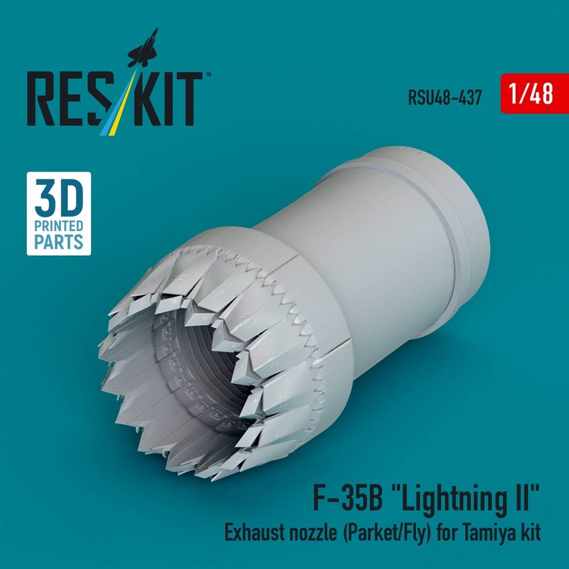 1/48 F-35B Lightning II exhaust nozzle (Parked/Fly) for Tamiya kit (3D printed)