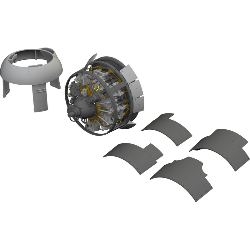 1/48 FM-1 engine PRINT (for EDUARD)
