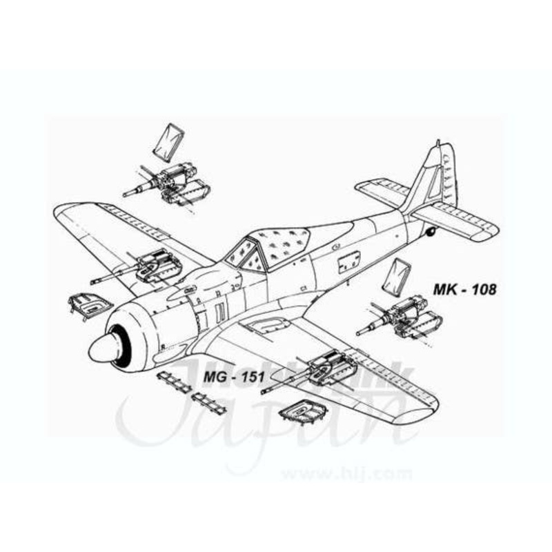 1/48 Fw190A/F/G Armament Set for Tamiya/Italeri