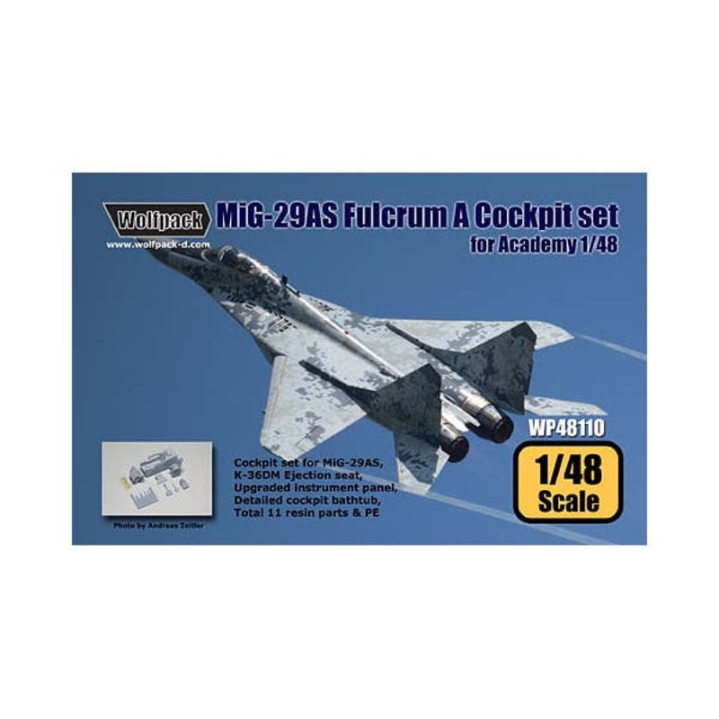 1/48 MiG-29AS (9-12AS) Fulcrum A "Slovak AF" Cockpit Set (for Academy)