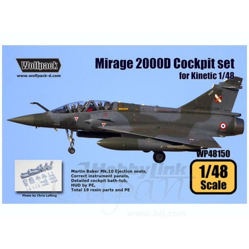 1/48 Mirage 2000D Cockpit Set (for Kinetic)