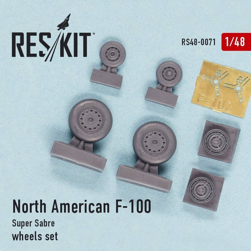 1/48 North American F-100 Super Sabre Wheel Set