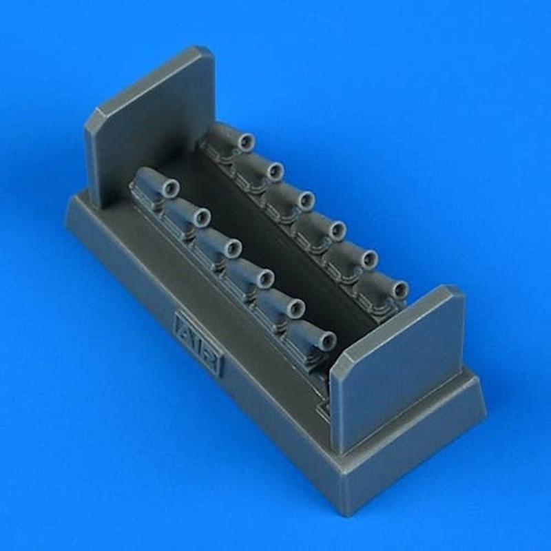 1/48 P-51K/Mk.IV Mustang Exhaust (for Airfix)