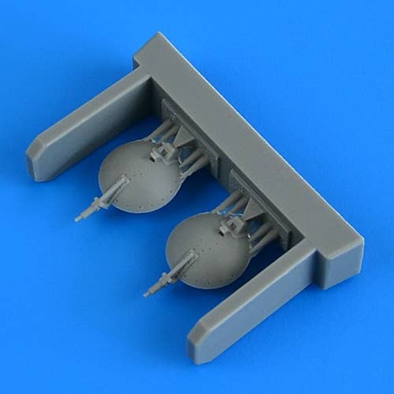 1/48 Su-25 Frogfoot open parachute covers (for ZVEZDA)
