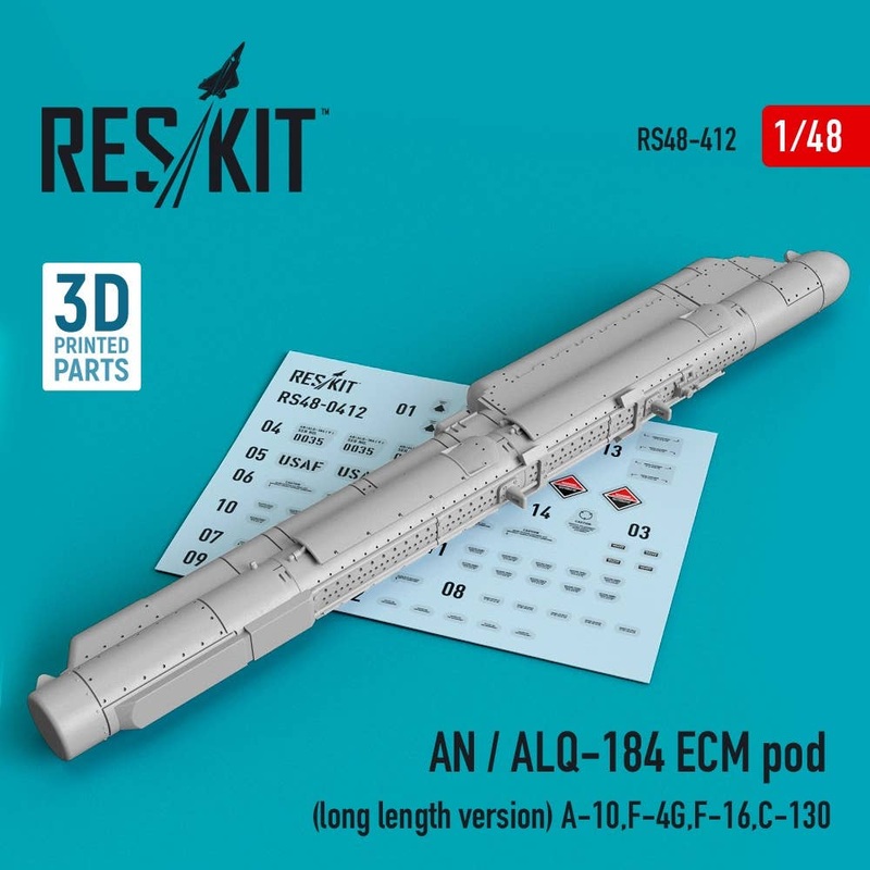 1/48 AN / ALQ-184 ECM pod (long length version) (A-10,F-4G,F-16,C-130) (3D printing)