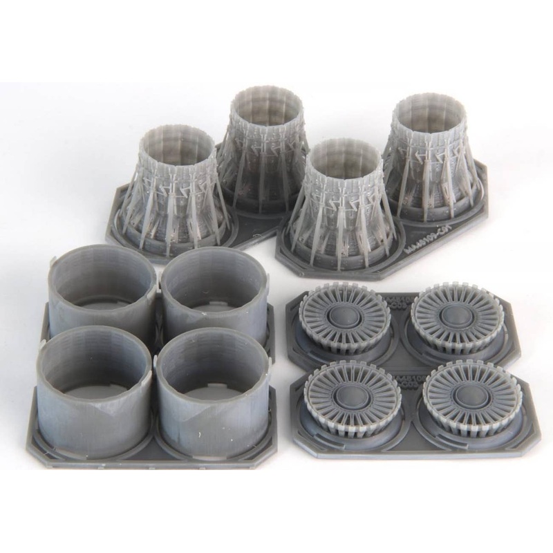 1/48 B-1B GE Exhaust Nozzle & After Burner Set Closed (for Revell)