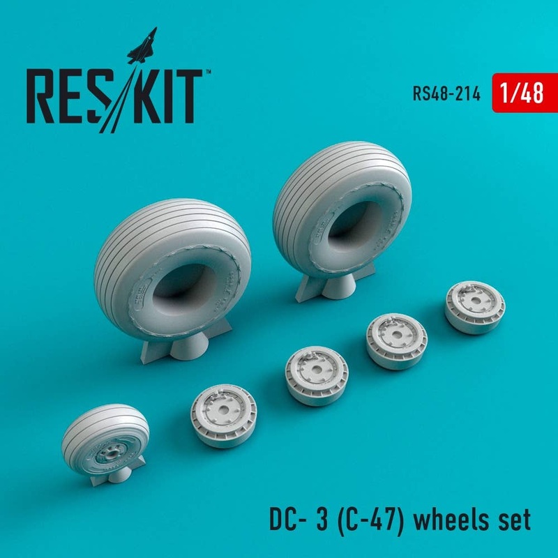 1/48 DC- 3 (C-47) Wheels Set (for Monogram)