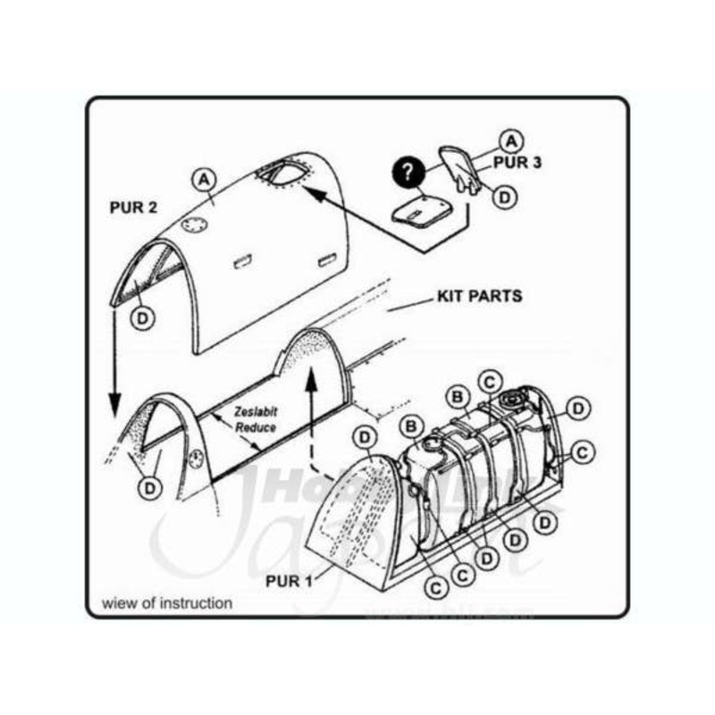 1/48 Dornier Do335 Fuel Set for Tamiya