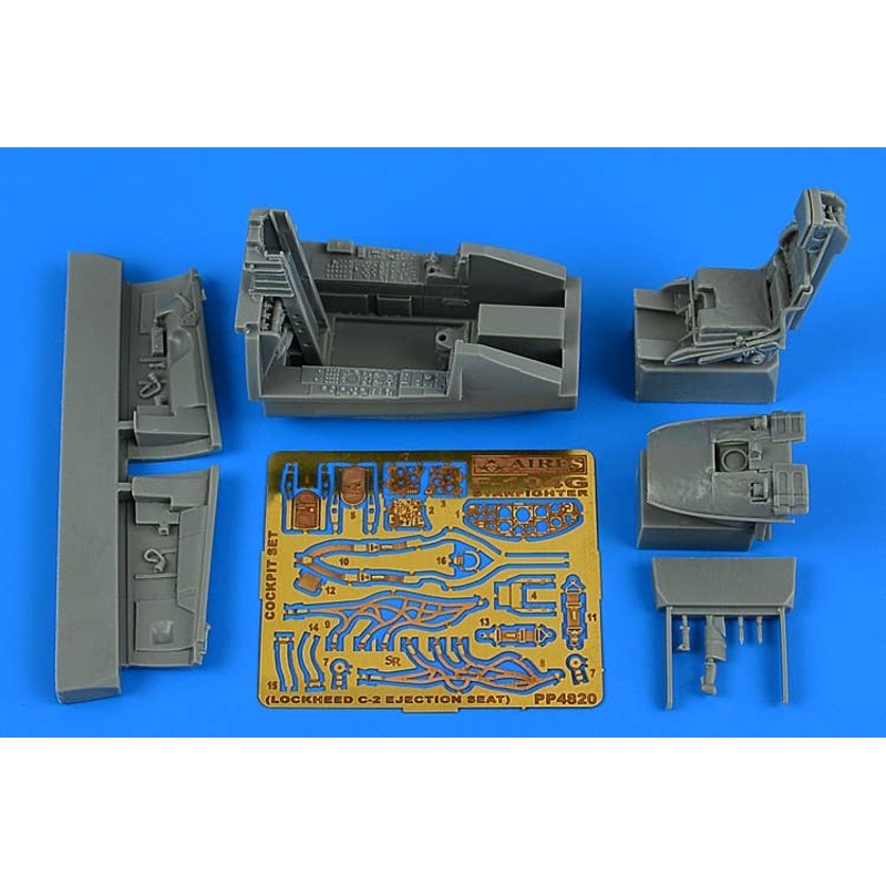 1/48 F-104G Starfighter Cockpit Set (C-2 Ej. Seat) (for Kinetic)