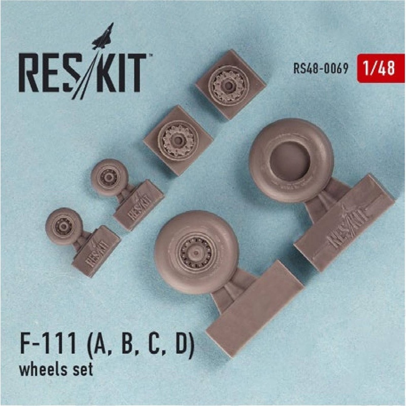 1/48 F-111 (A, B, C, D) Wheel Set (for Academy and Hobby Boss)
