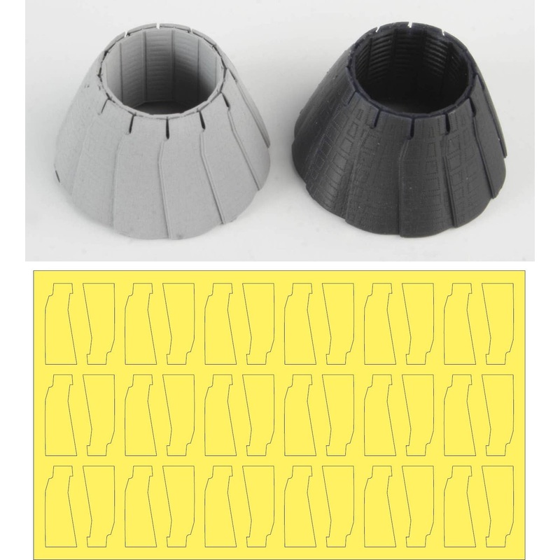 1/48 F-14 A PLUS/D GE Exhaust Nozzle Set (Closed)