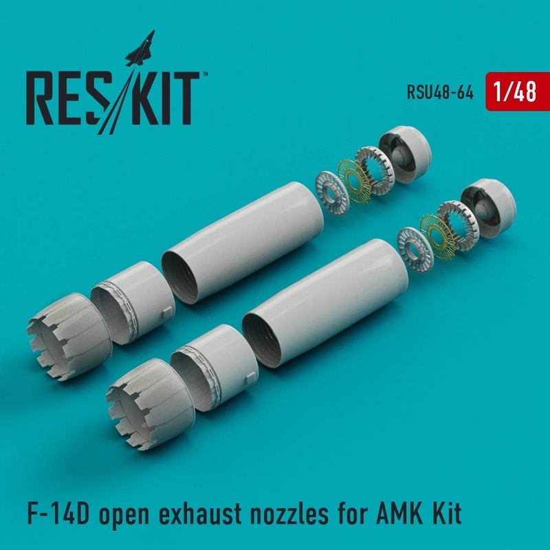 1/48 F-14D Open Exhaust Nozzles (for AMK)
