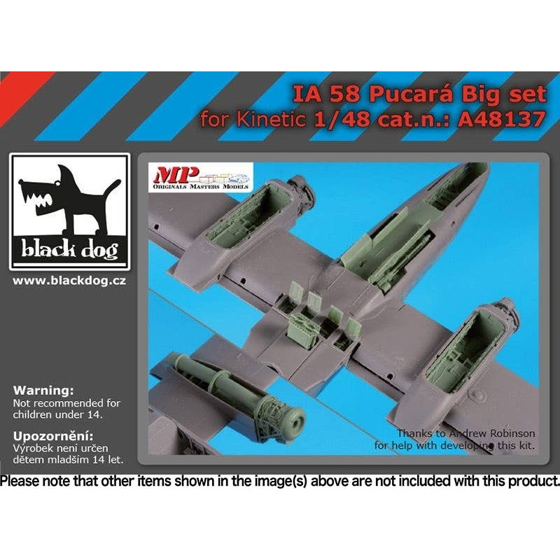 1/48 Ia-58 "Big Set" For Pukara (Haua48134 + A48136) (for Kinetic)