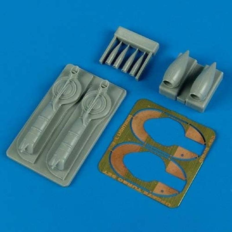 1/48 P-38J Lightning Update Turbo & Air Intakes (for Academy)