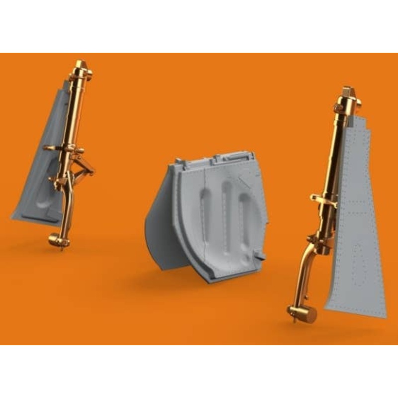 1/48 P-51D Undercarriage Legs Bronze (for Eduard)