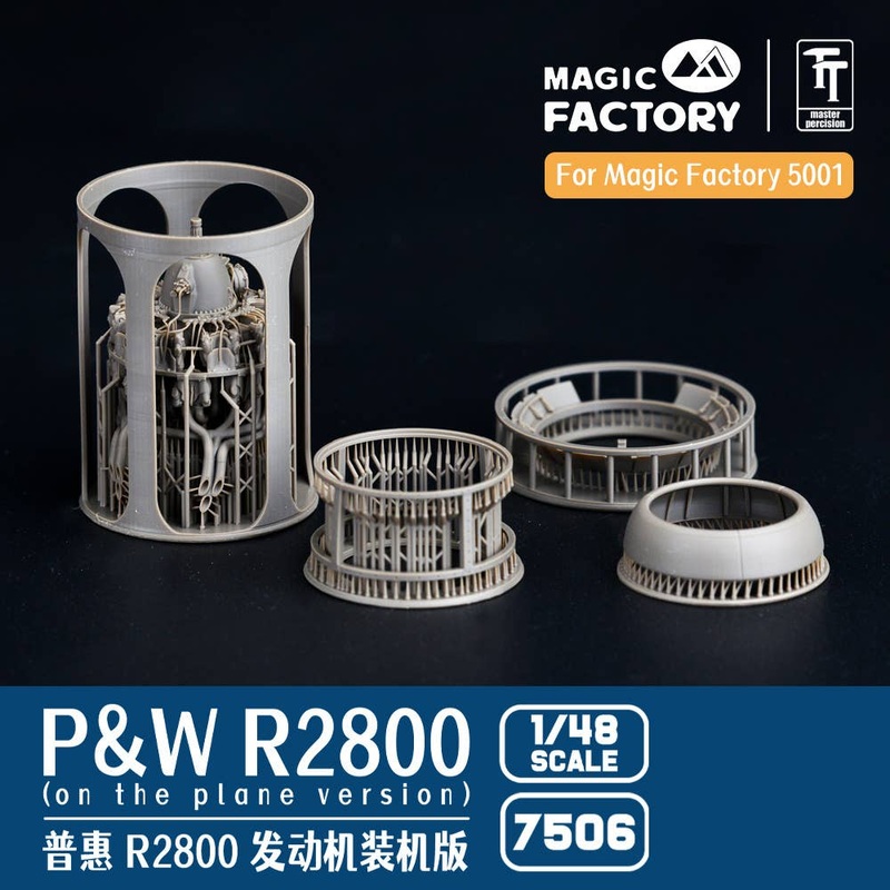 1/48 P&W R-2800 Engine On Plane Version (3D printed)