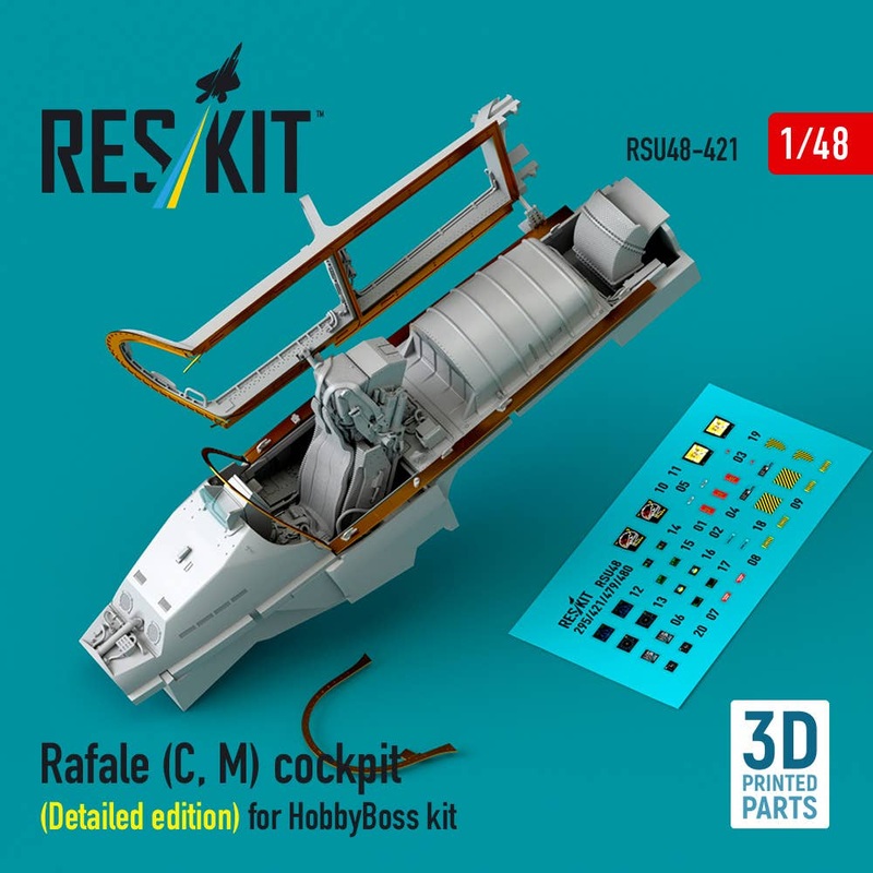 1/48 Rafale (C, M) cockpit (Detailed edition) for HobbyBoss kit