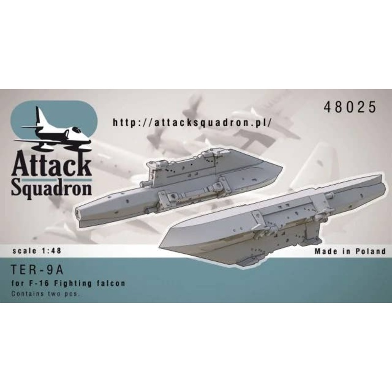 1/48 TER9A Multiple Bomb Racks for F-16 (2pcs)