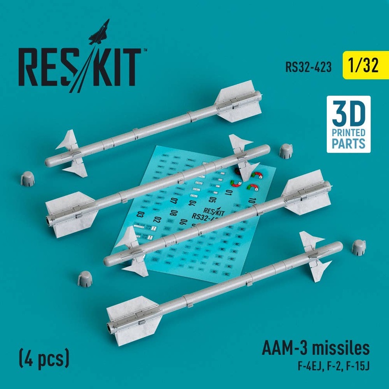 1/32 AAM-3 missiles (4 pcs) (3D Printed)