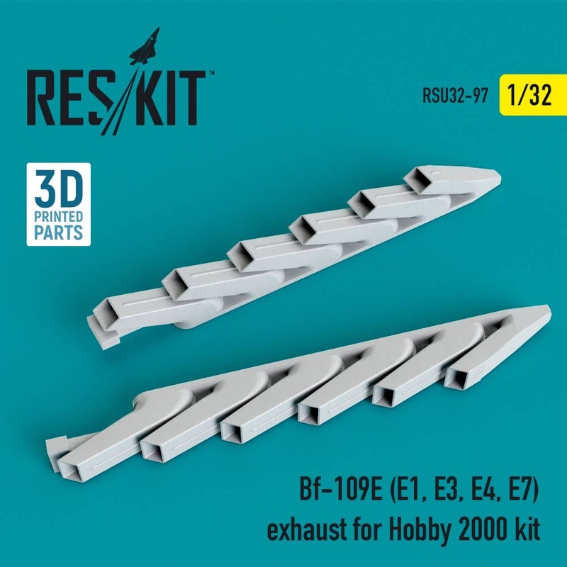1/32 Bf-109E (E1, E3, E4, E7) exhaust for Hobby 2000 kit