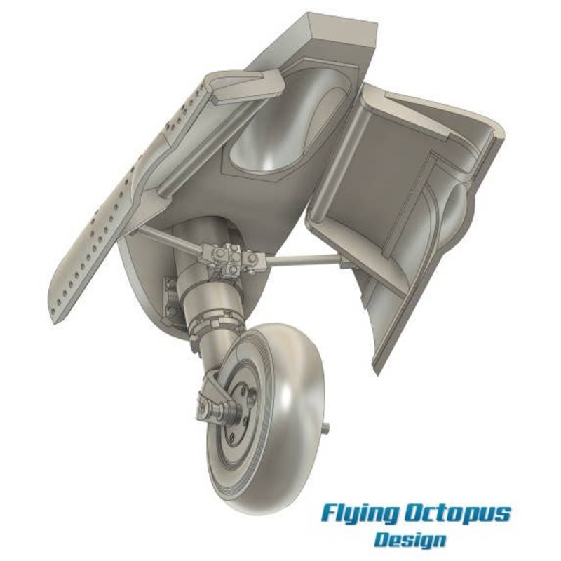 1/32 Spitfire retractable tail wheel set for Revell kit