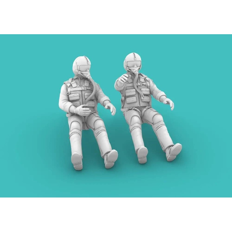 1/32 Vietnam War Era American Pilots sitting SET no.1