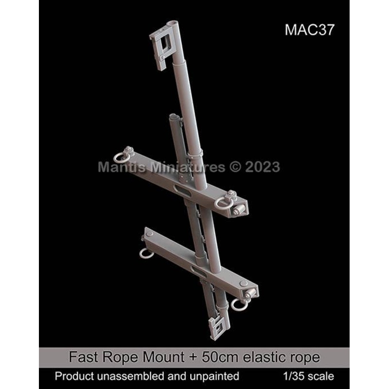 1/35 Current Use America Fast Rope Mount with 50cm Telescopic Rope (for UH-60 Blackhawk)
