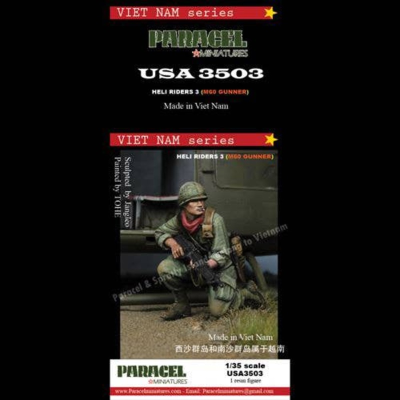1/35 Current Use American Heliborne Troops #3 M60 Machine Gunner (1pcs)