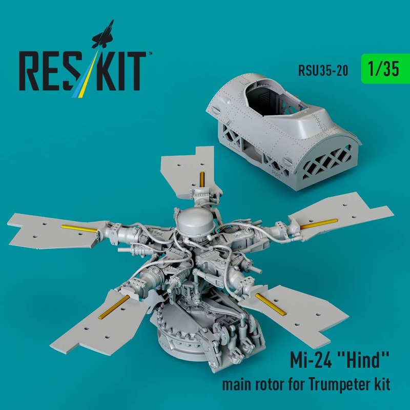 1/35 Mi-24 Hind main rotor for Trumpeter kit