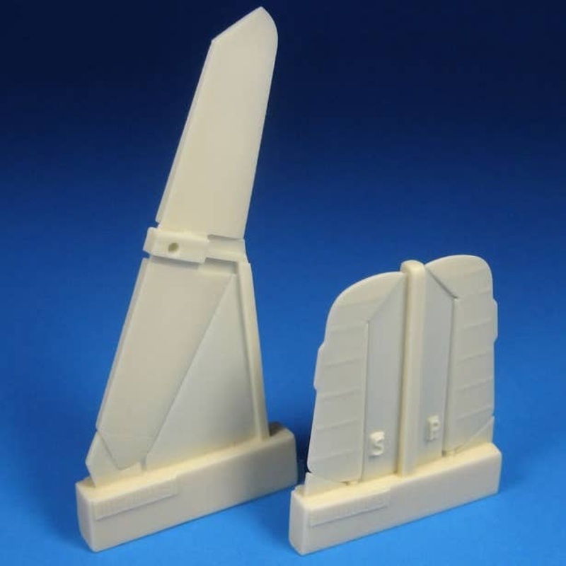 1/48 Bf 109G-6 Horizontal Tailplanes w Separate Elevators (Tamiya)