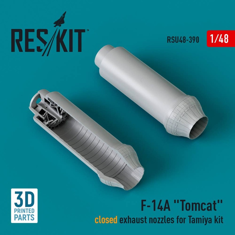 1/48 F-14A Tomcat closed exhaust nozzles for Tamiya kit (3D Printed)