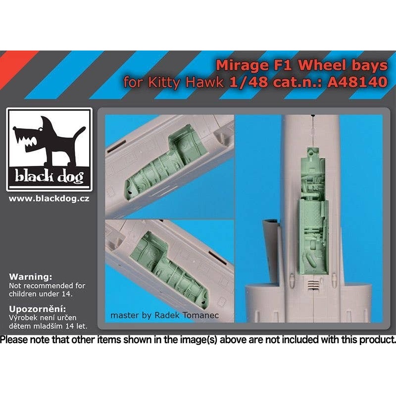 1/48 Mirage F1 wheel bays