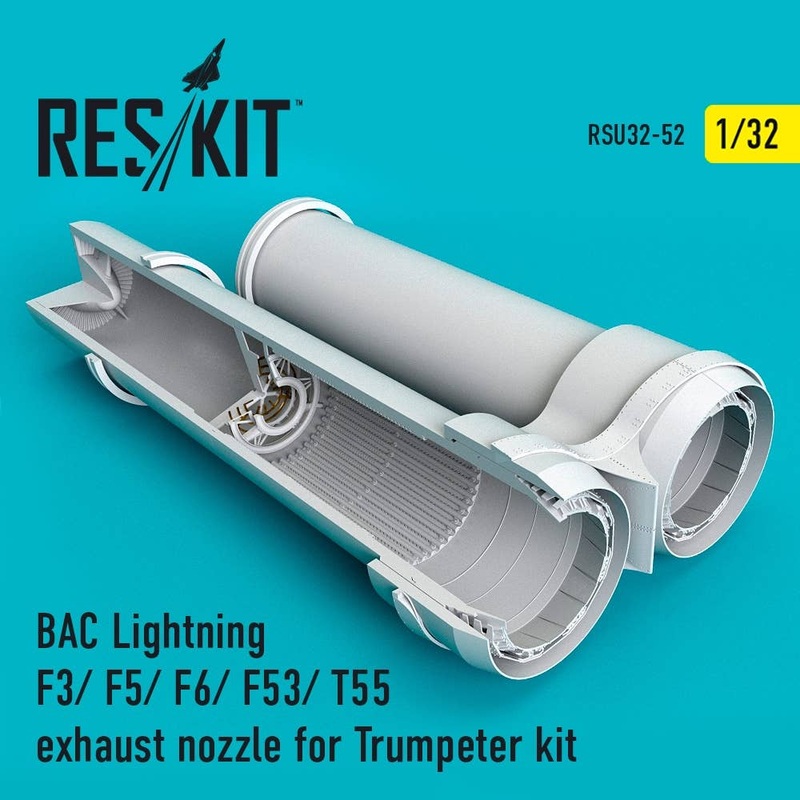 1/32 BAC Lightning F3/ F5/ F6/ F53/ T55 exhaust nozzle for Trumpeter kit