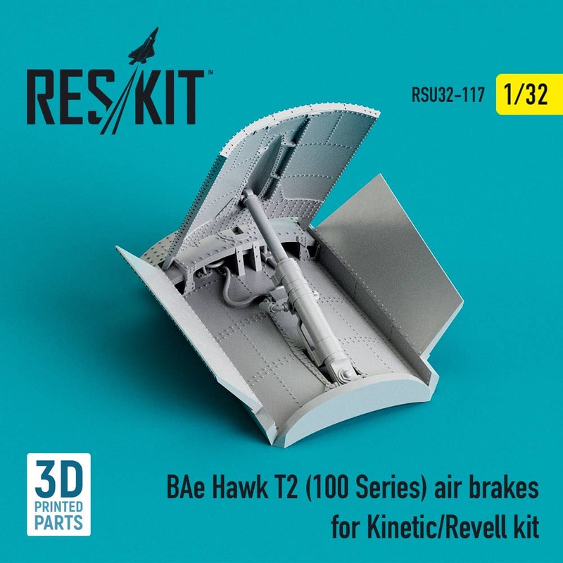 1/32 BAe Hawk T2 (100 Series) air brakes for Kinetic/Revell kit (3D Printing)