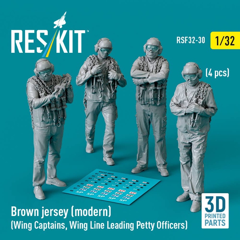 1/32 Brown jersey (modern) (Wing Captains, Wing Line Leading Petty Officers) (4 pcs)
