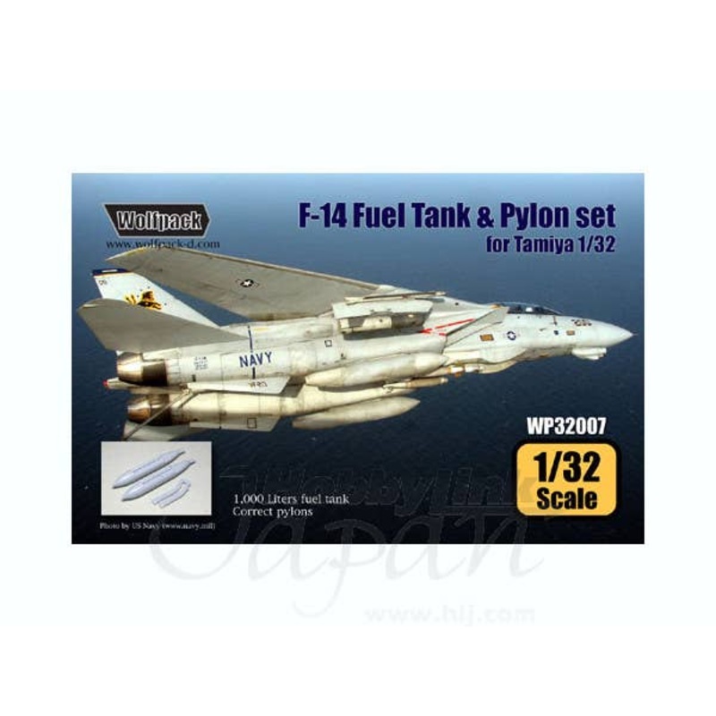 1/32 F-14 Fuel Tank & Pylon Set (for Tamiya)