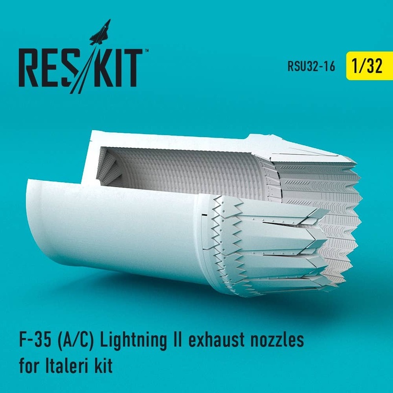 1/32 F-35 (A/C) Lightning II exhaust nozzles for Italeri Kit