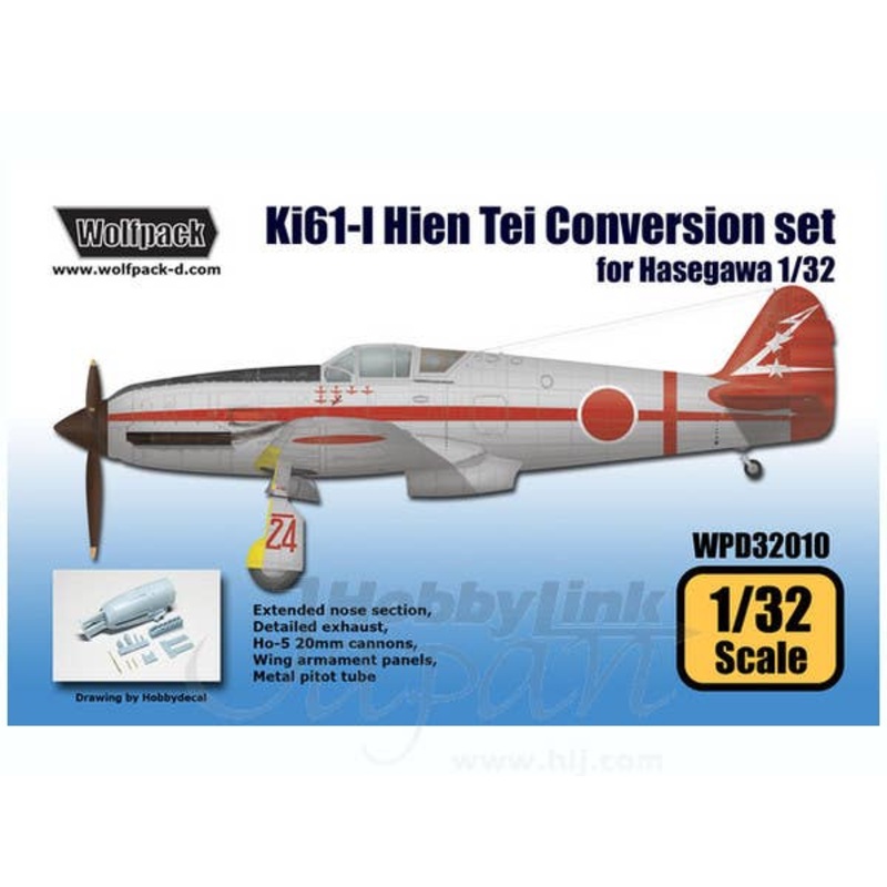 1/32 Ki61-I Hien Type I Tei Conversion Set (for Hasegawa)