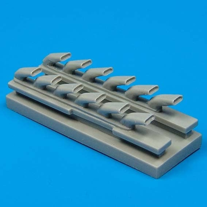 1/32 Messerschmitt Bf 109G-6 Exhausts (for Hasegawa)