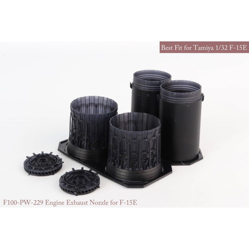 1/32 [SE] F-15 C/D/E/K P&W Exhaust Nozzle & After Burner Set (Opened) (for Tamiya)