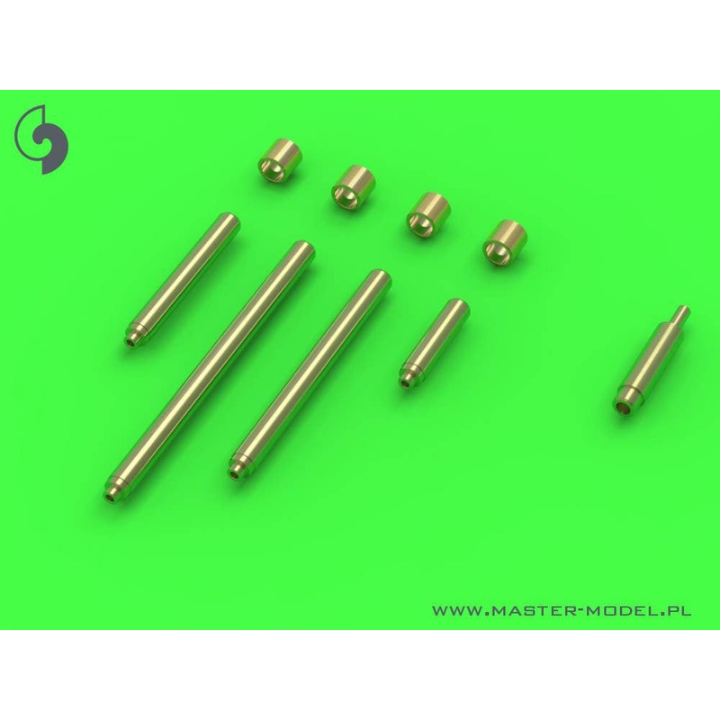 1/32 WW.II American Late Weapon Set For P-38 Lightning Browning .50 Caliber (12.7mm) Machine Gun Barrel Without Heat Dissipation Port & Late Model 20mm Machine Gun Muzzle