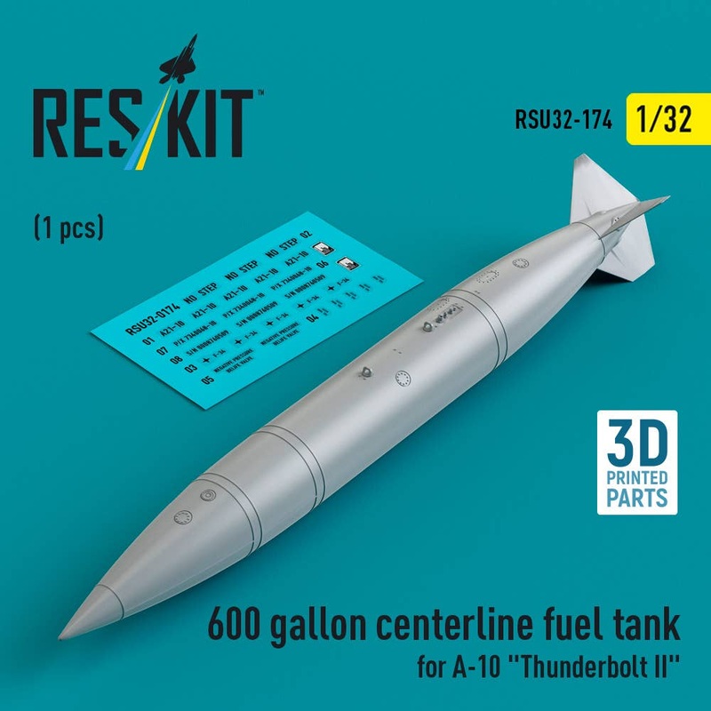 1/32 600 gallon centerline fuel tank for A-10 Thunderbolt II (1 pcs)