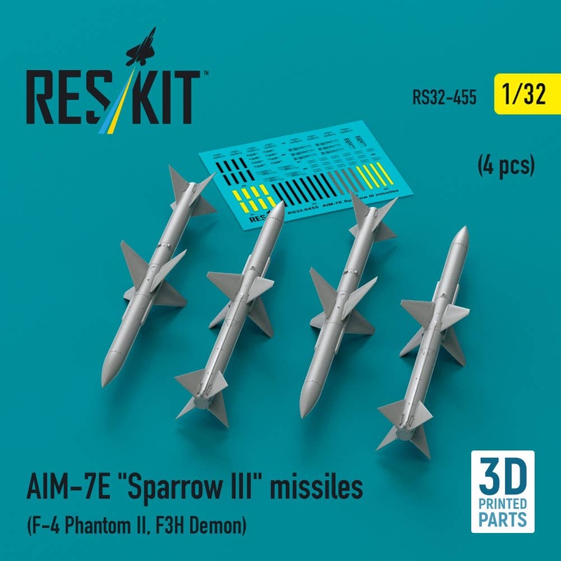 1/32 AIM-7E Sparrow III missiles (4 pcs)