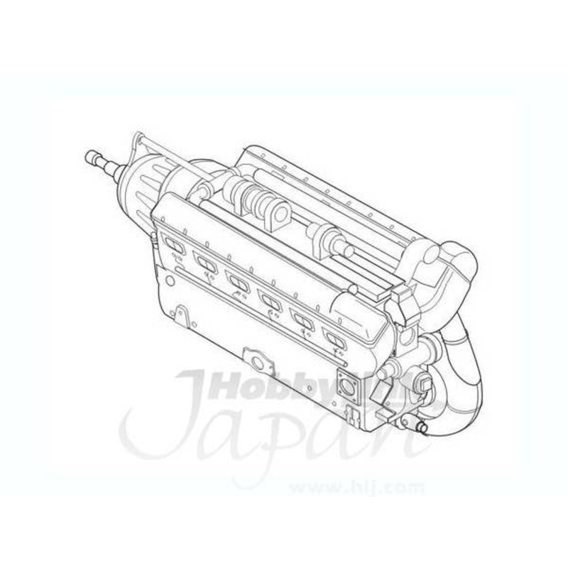1/32 Daimler-Benz DB 605 German WWII engine