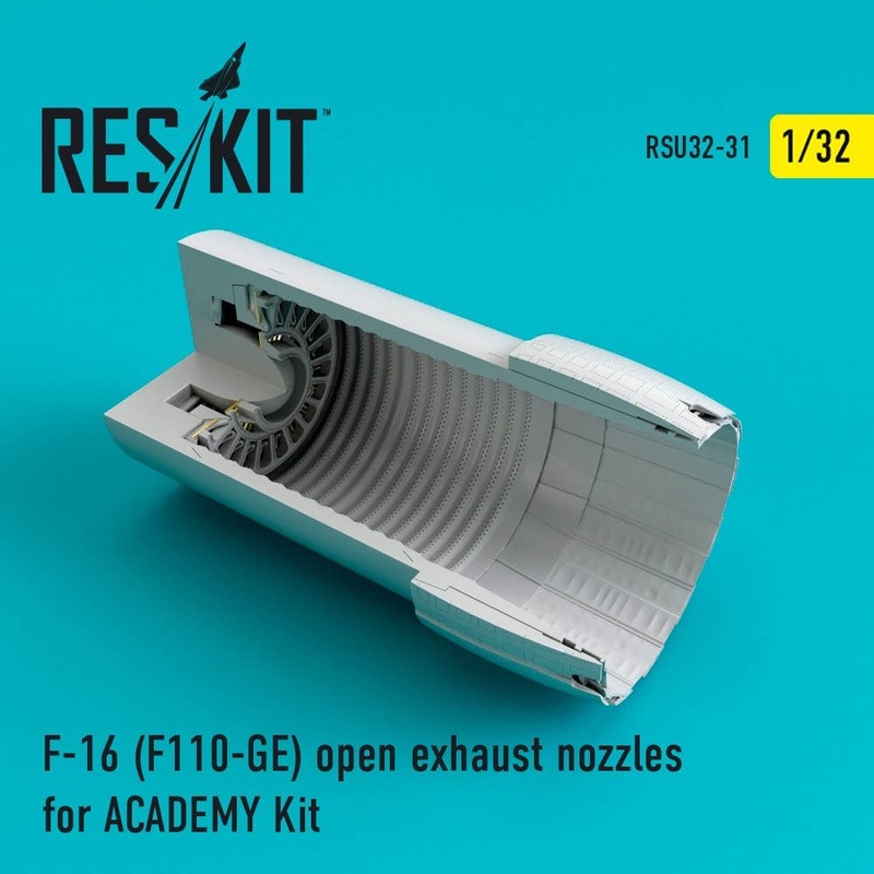 1/32 F-16 (F110-GE) Exhaust Nozzles (Open) (for Academy)