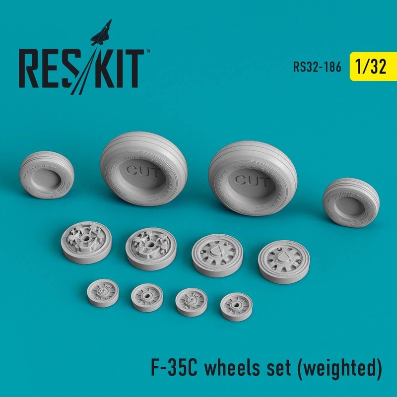 1/32 F-35C Lightning II wheels set (weighted)