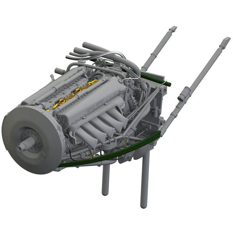 1/32 Mosquito FB Mk.VI Engines (TAMIYA)